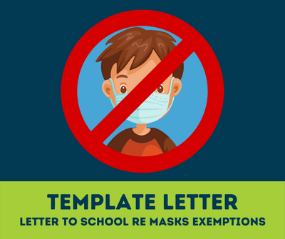 Letter to school re masks exemptions