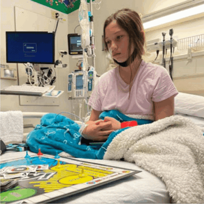 Maddie in Hospital