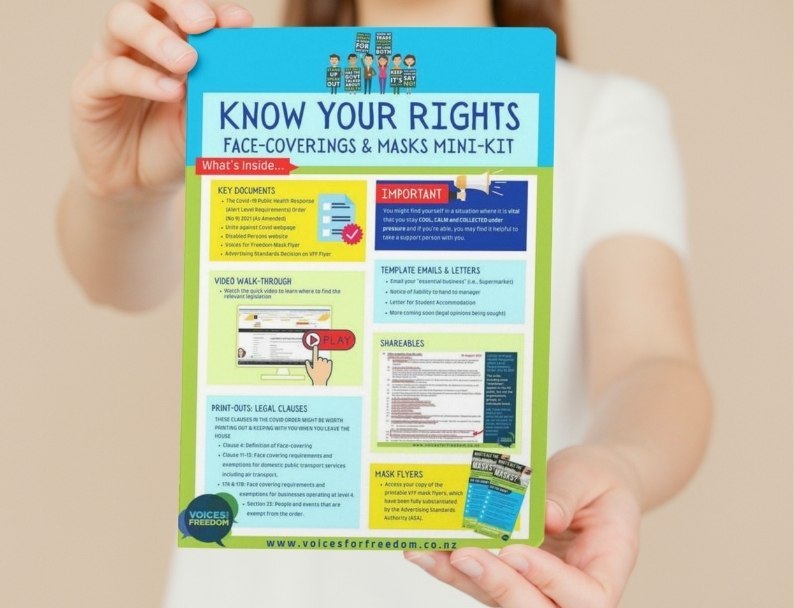 Know your rights - face coverings & masks mini kit